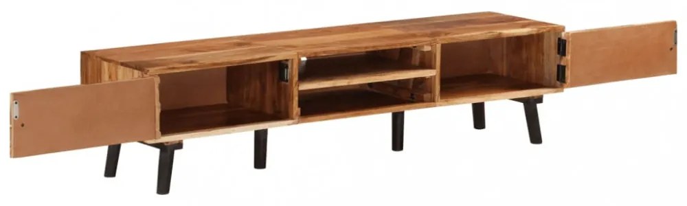 tömör akácfa TV-szekrény 145 x 35 x 35 cm