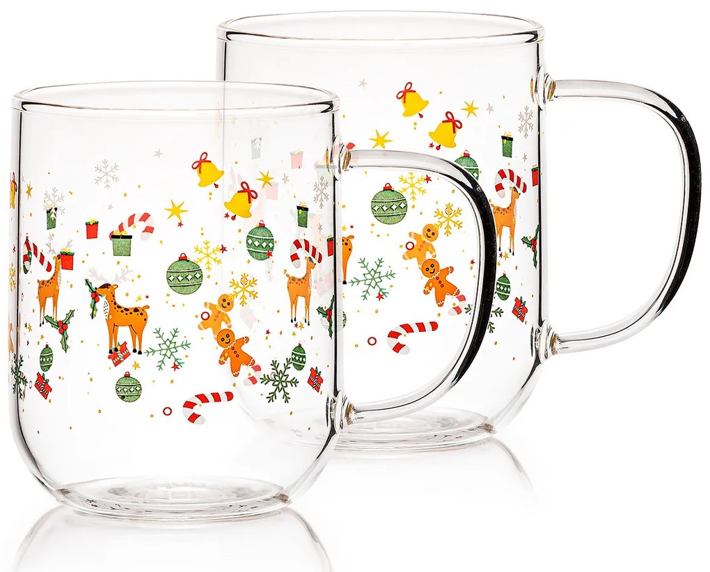 4Home Hot&Cool Christmas time karácsonyi bögre 350 ml, 2 db