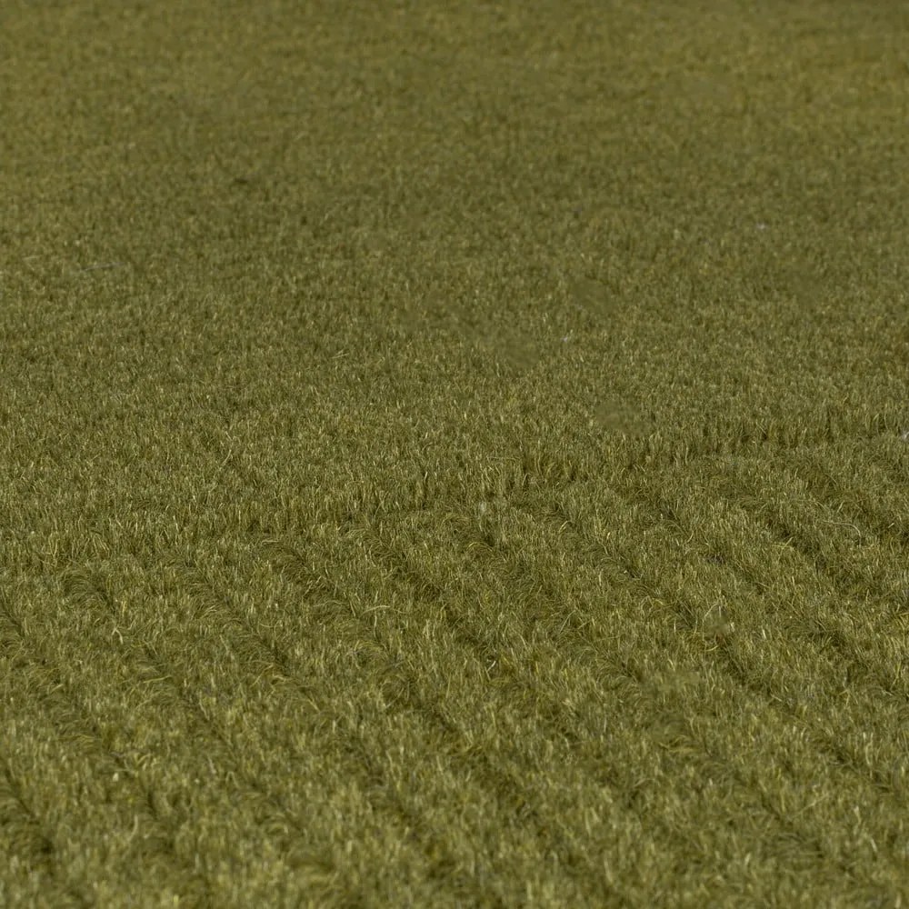 Zöld gyapjú szőnyeg 120x170 cm – Flair Rugs