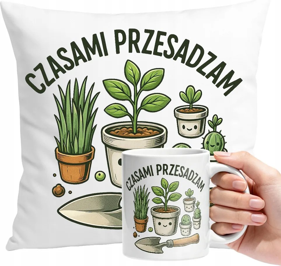 Bögre Párna Szett Kertésznek Személyre Szabott Ajándék Szöveg