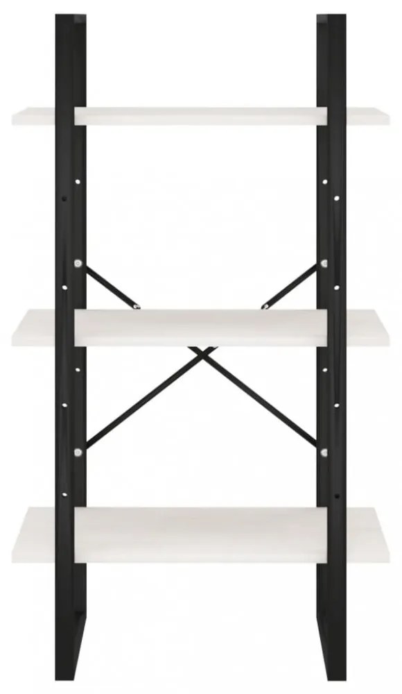 fehér tömör fenyőfa tárolópolc 60 x 30 x 105 cm