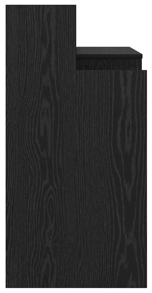 Asztal asztali lámpákkal Musta tammi 97 x 45 x 90 cm Faanyag