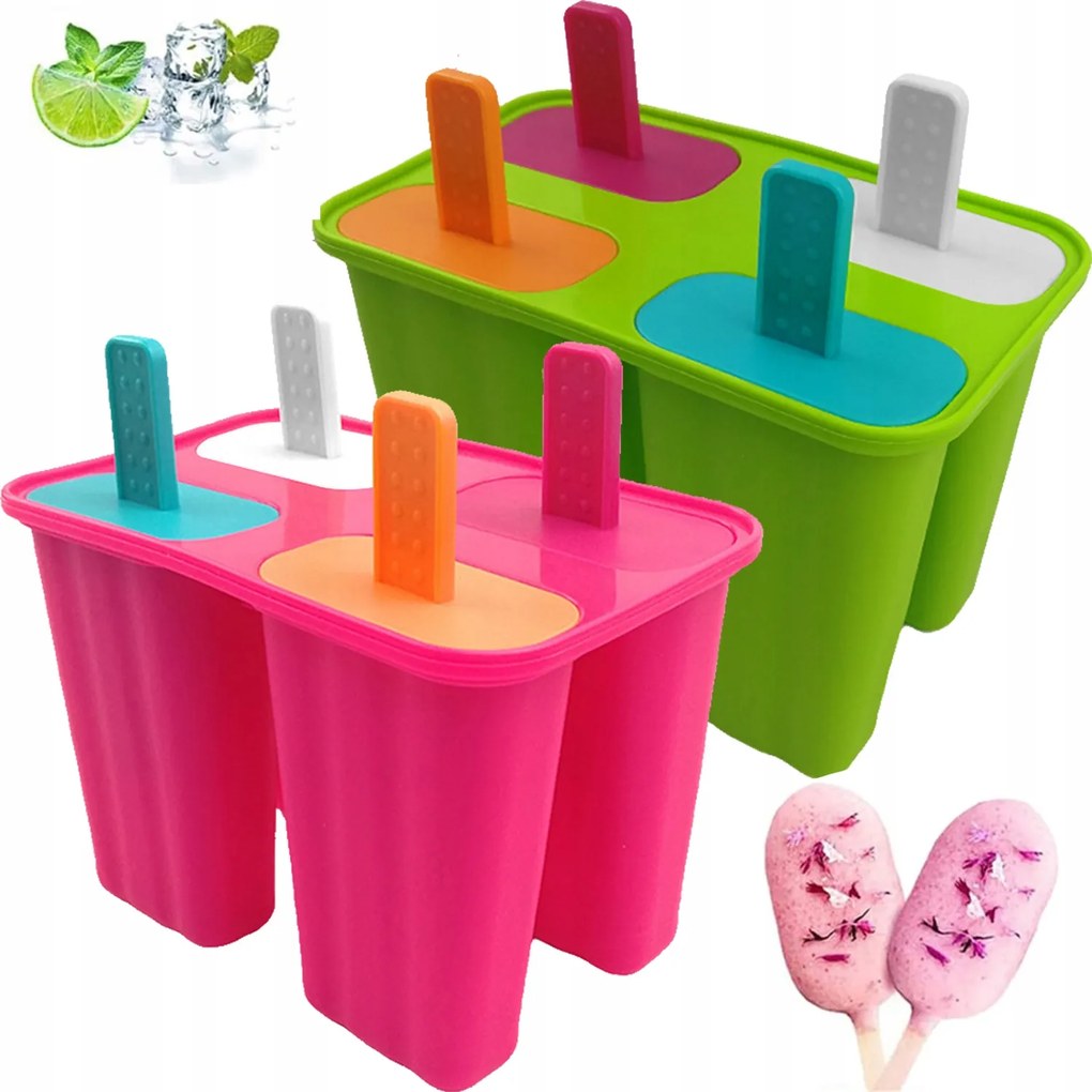 Öntőformák Szilikon Fagylalt Öntőforma Desszert Szorbet Pálcika 2db