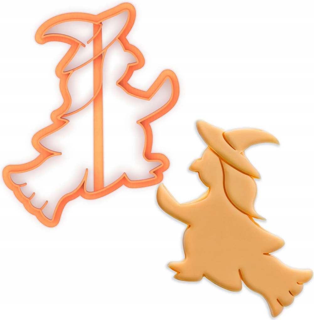 Prémium Mézeskalács Sütemény Boszorkány Seprű Boszorkány Halloween