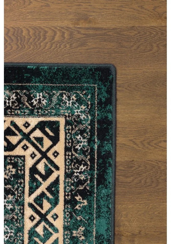 Petróleumkék gyapjú szőnyeg 133x180 cm Mia – Agnella