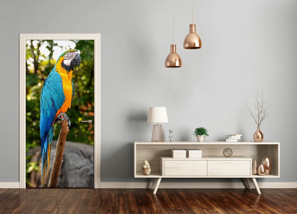 Ajtó tapéta Ara papagáj 75x205 cm