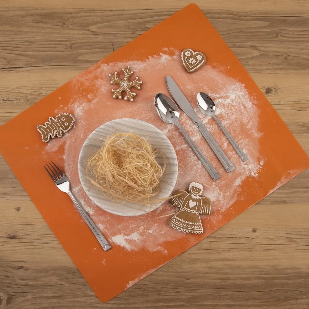 Ezüstszínű rozsdamentes acél evőeszköz készlet 24 db-os Bright – Orion