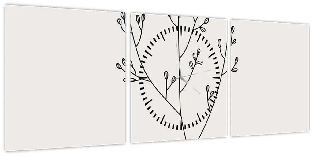 Kép - N⁰3 rét virága (órával) (90x30 cm)