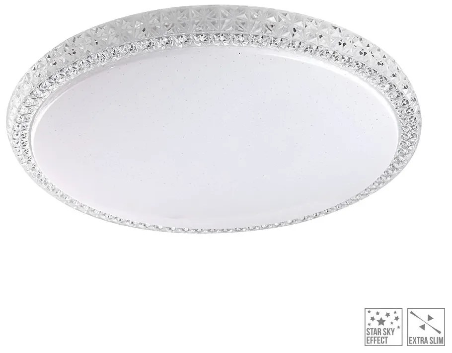 PREZENT 71312 AMBIA Ufo Lámpa Fehér, Átlátszó LED IP20