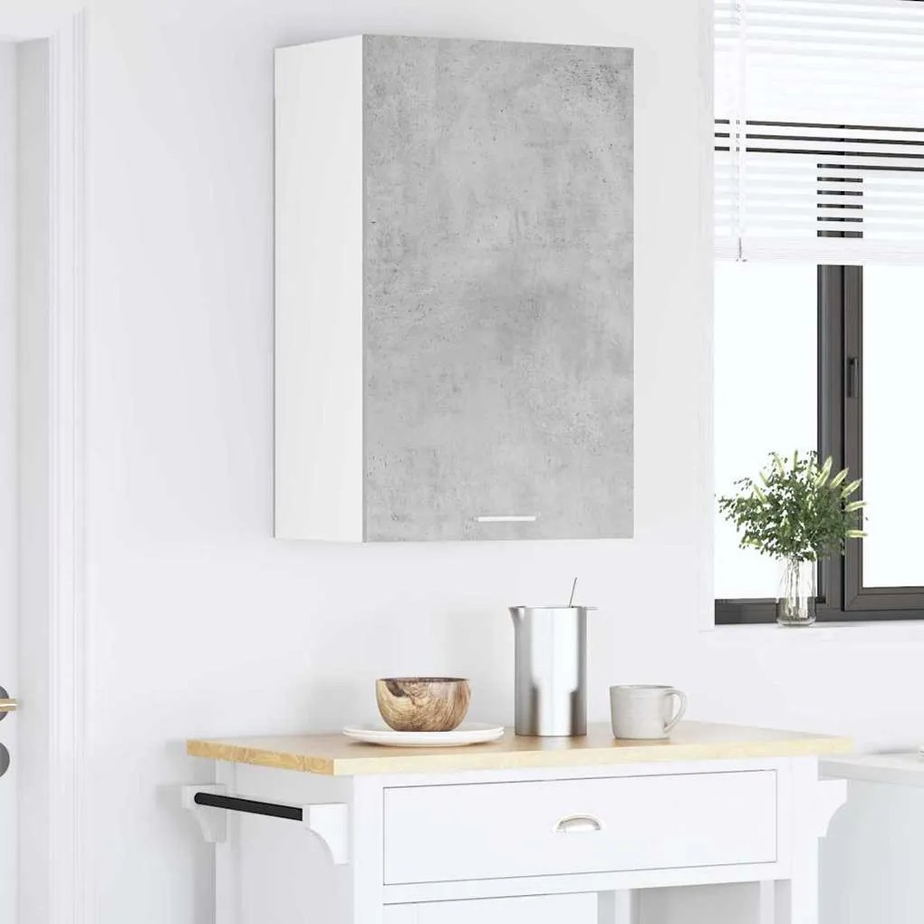 Függő szekrény Riga Beton szürke és fehér 50 x 31 x 80 cm