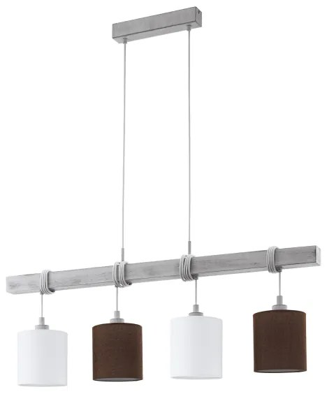 Eglo 55206 - LED csillár kábelen TOWNSHEND 4xE27/60W/230V