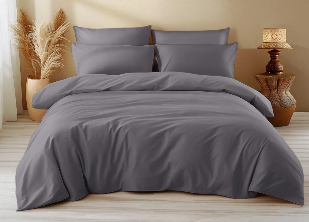 STANDO pamut ágyneműhuzat, szürke Ágyneműhuzat mérete: 2 db 70 x 90 cm | 200 x 220 cm