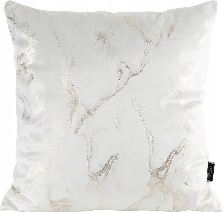 Párnahuzat 45x45 velúr Naira krém+arany Eurofirany függönyökhöz