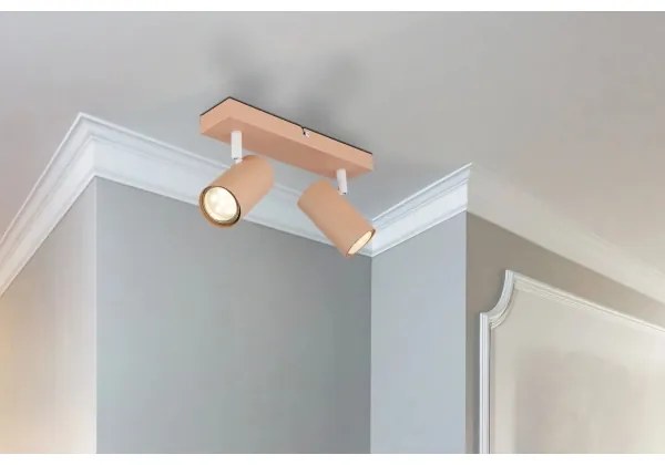 Globo 57911-2P - spotlámpa ROBBY 2xGU10/25W/230V narancs