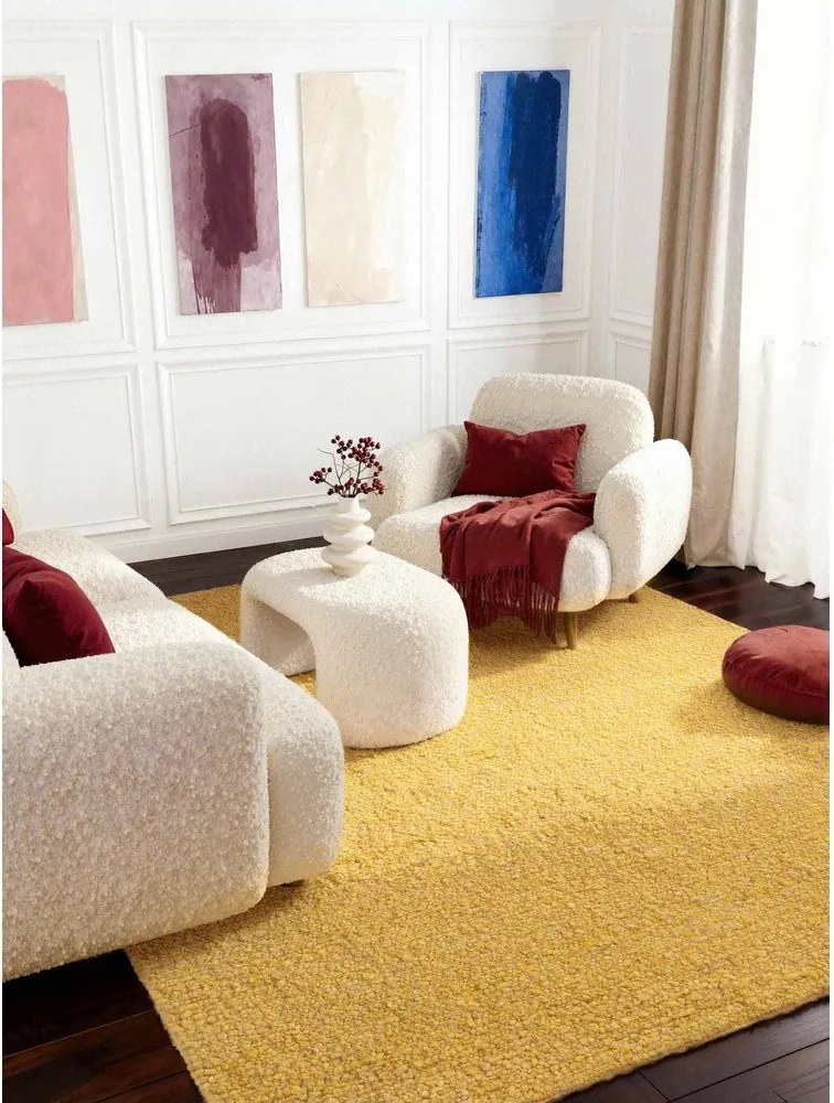 Sárga kézi szövésű buklé szőnyeg 160x230 cm Notting Hill Portobello – Ted Baker