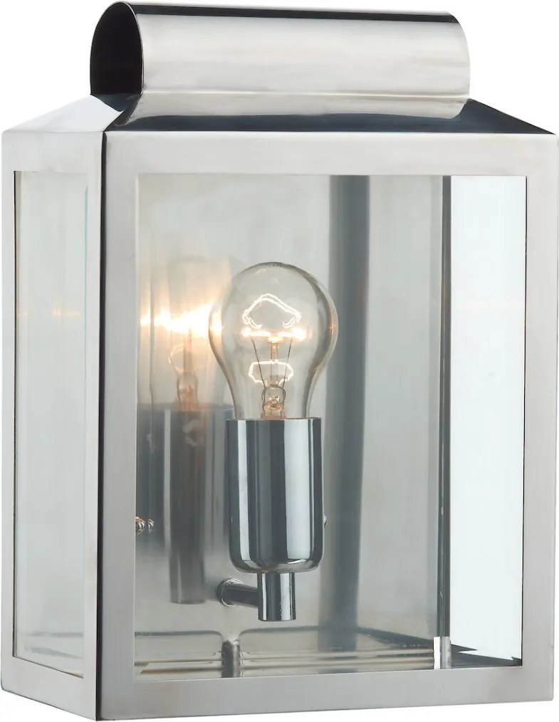DAR LIGHTING NOT2144 NOTARY Klasszikus Kültéri Fali Lámpa Átlátszó, Rozsdamentes Acél E27 IP44