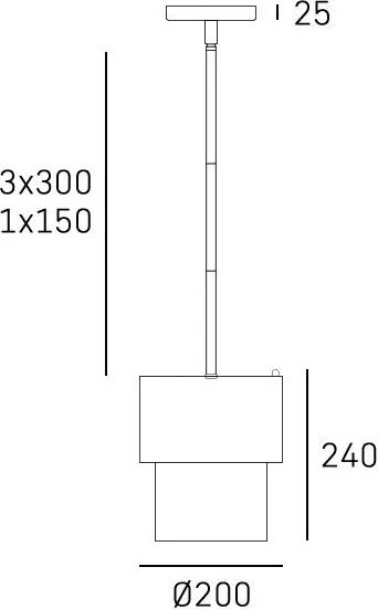 Cosmolight COBURG P01777BR Fali lámpa 1x40W/E14 IP20