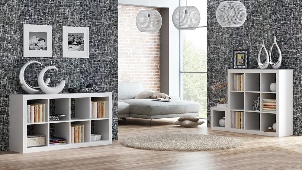 Drohmo 2X4 polc, fehér