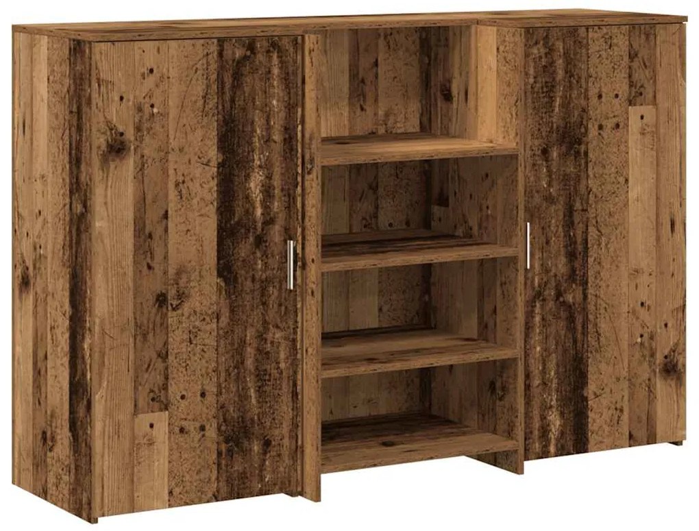 recepciós pult antik fa 155x50x103,5 cm szerelt fa
