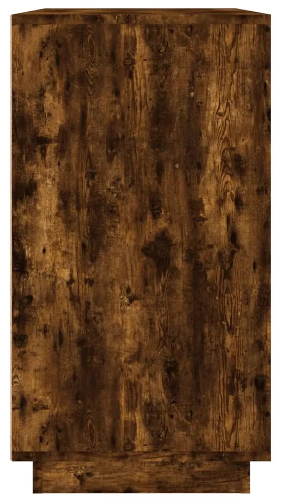 füstös tölgy színű szerelt fa tálalószekrény 80 x 34 x 75 cm