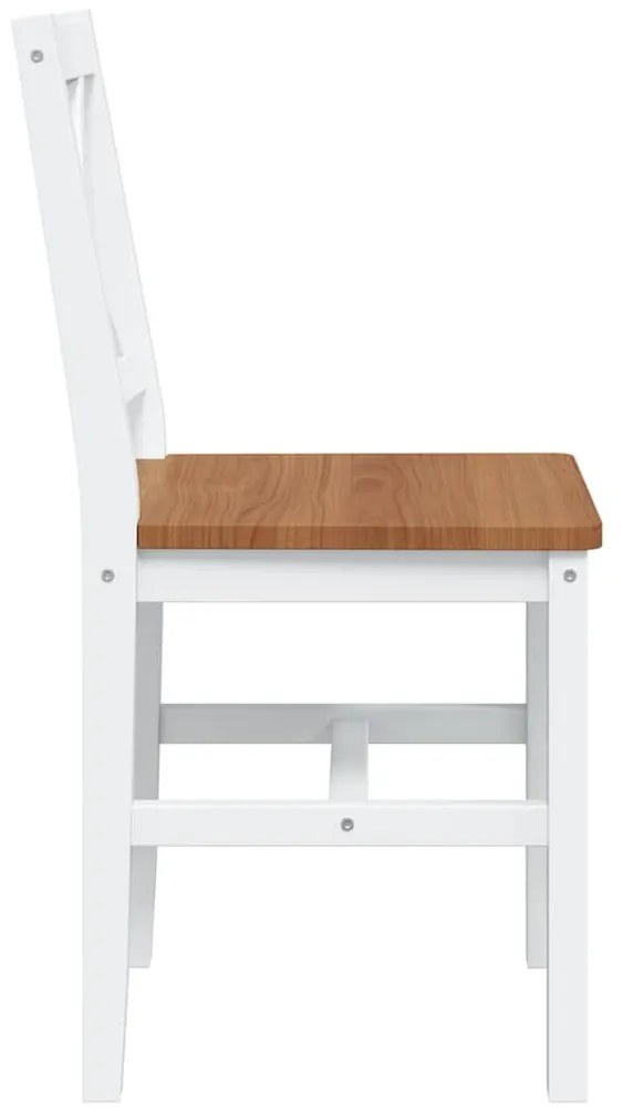 Fából Készült Asztal 4 Fából Készült Székkel / étkező garnitúra Barna