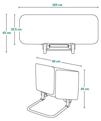 Lionelo - Biztonsági ágy korlát LORA szürke