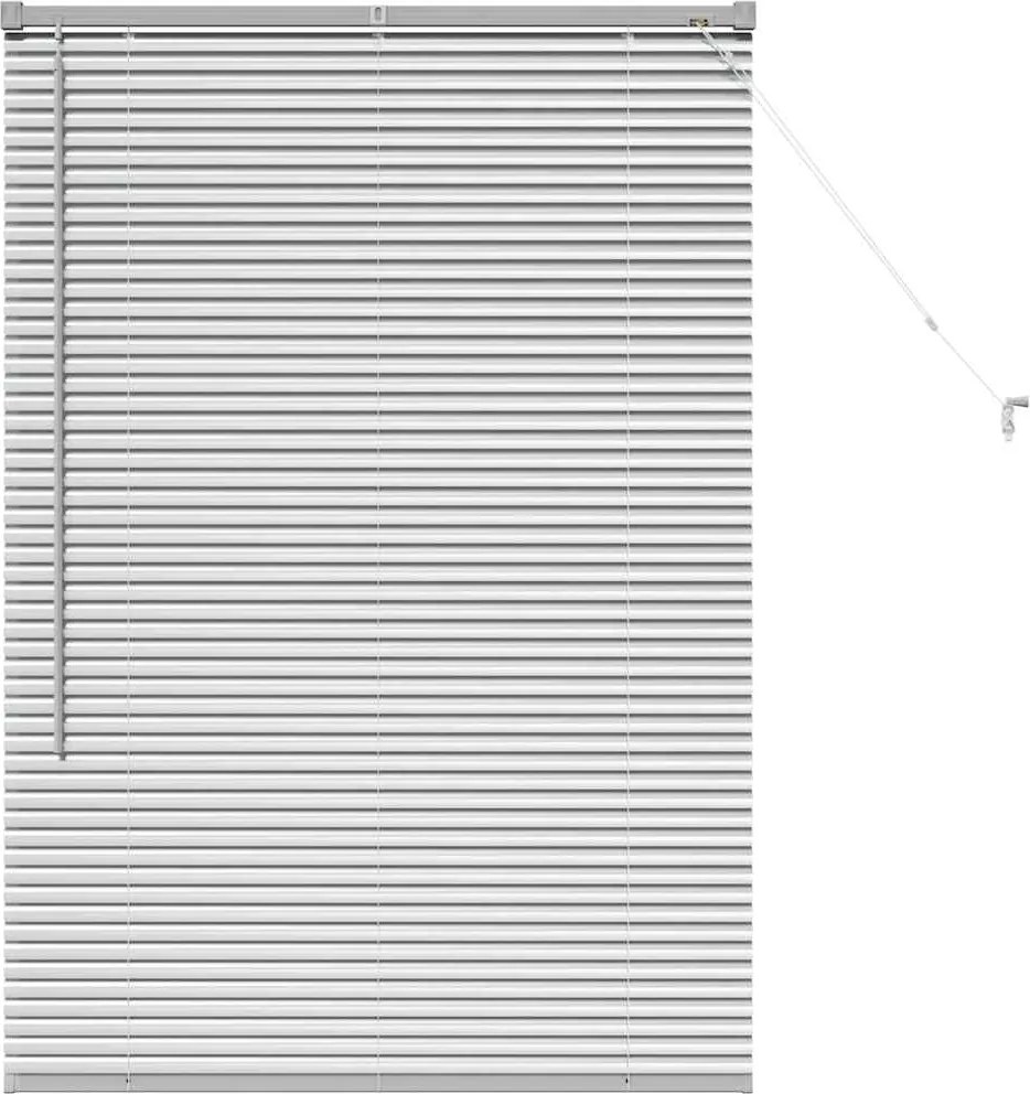 vidaXL Zsalugáter Redőnyök Ezüst 130 x 90 cm Alumínium