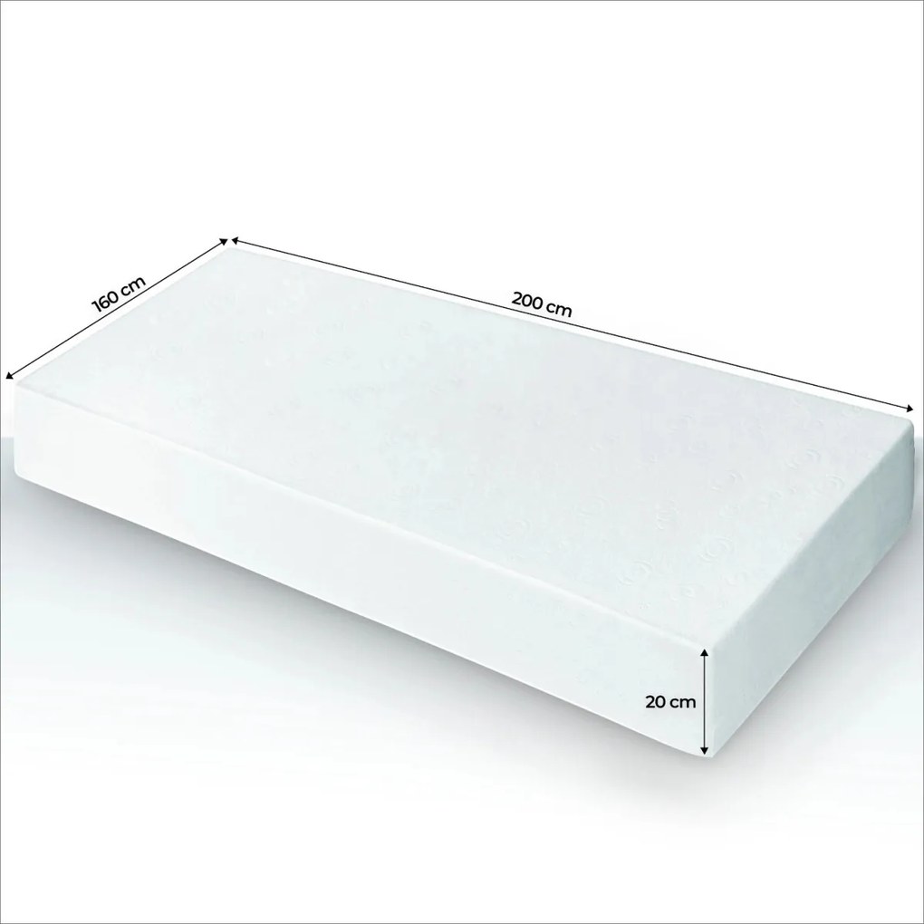 Materac Kieszeniowy 160x200 cm LAGUNA 7 STREF