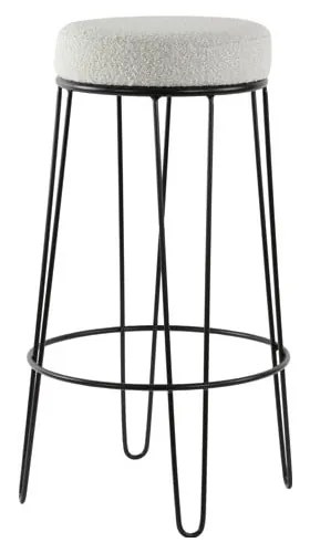 Fehér kárpitozott bárszék (ülésmagasság 73 cm) Alice – Light &amp; Living