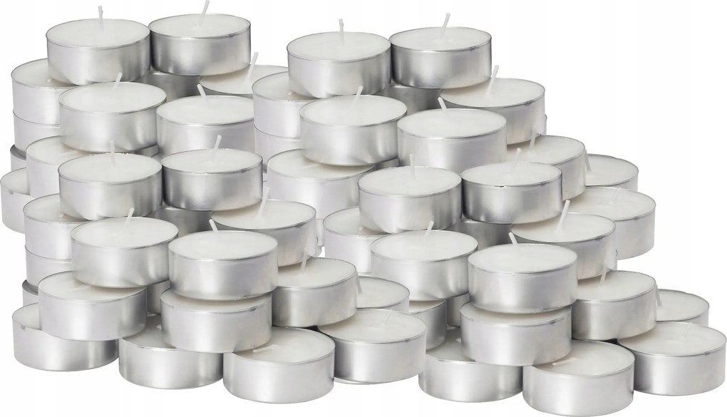 TEAMÉCSESEK50 Db Tealight Szagtalan Illatmentes Égési Idő Akár 4-5 óra