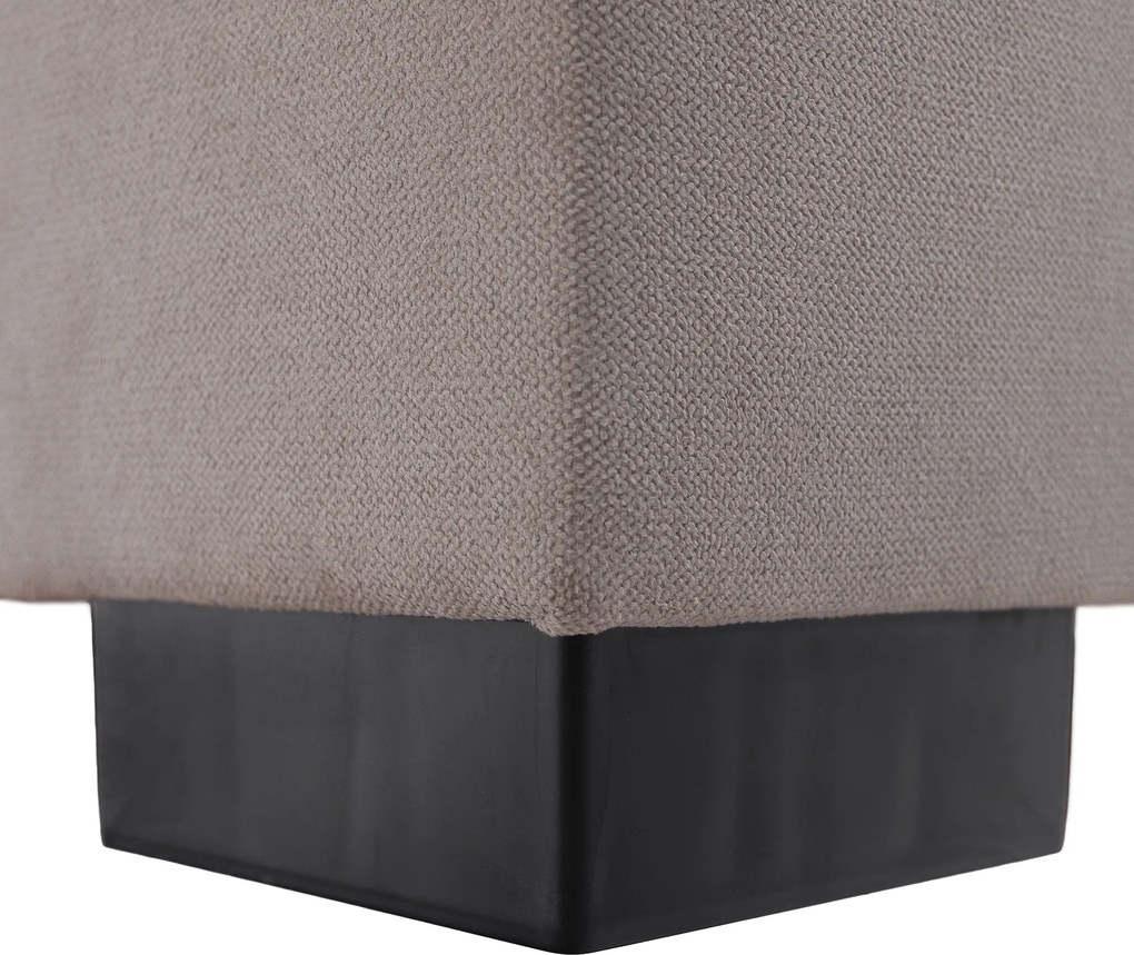 Boxspring ágy, 200x200, szürkésbarna Taupe, APRIL