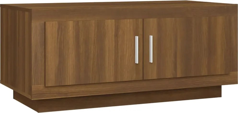 vidaXL barna tölgyszínű szerelt fa dohányzóasztal 102 x 50 x 45 cm