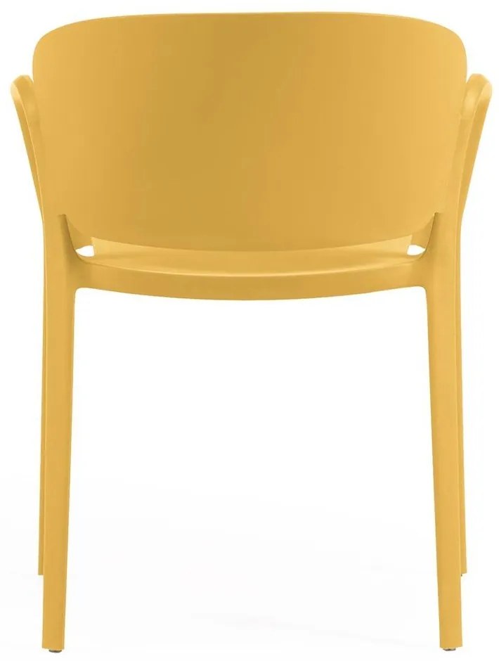 Sárga műanyag kerti szék Ania – Kave Home
