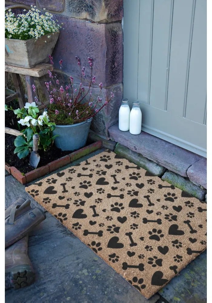 Kókuszrost lábtörlő 60x90 cm Paws and Bones – Artsy Doormats