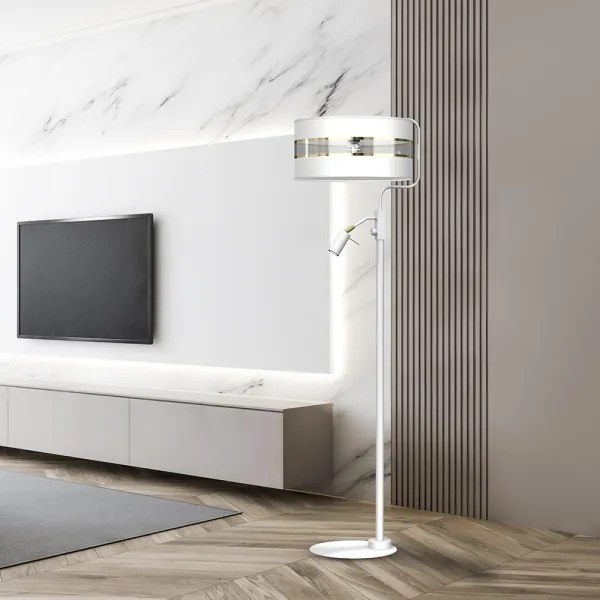 Állólámpa ULTIMO 1xE27/40W/230V + 1xGU10/MR11/7W fehér