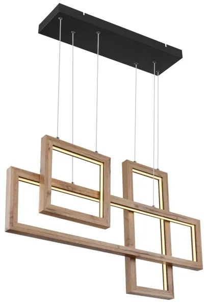 Globo 67287H1 - MANDERA LED kábeles csillár LED/40W/230V barna