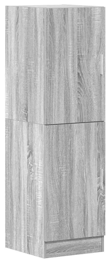 vidaXL szürke sonoma színű szerelt fa konyhaszekrény 38x41,5x131,5 cm