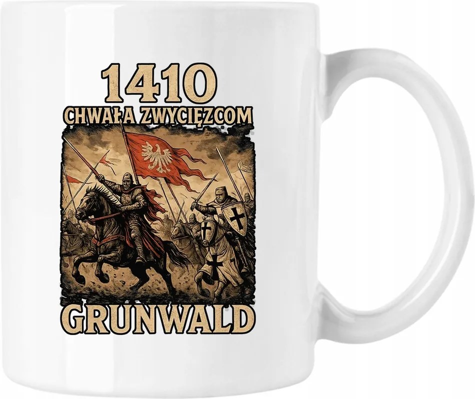 Bögre grunwaldi csata fehér 330ml