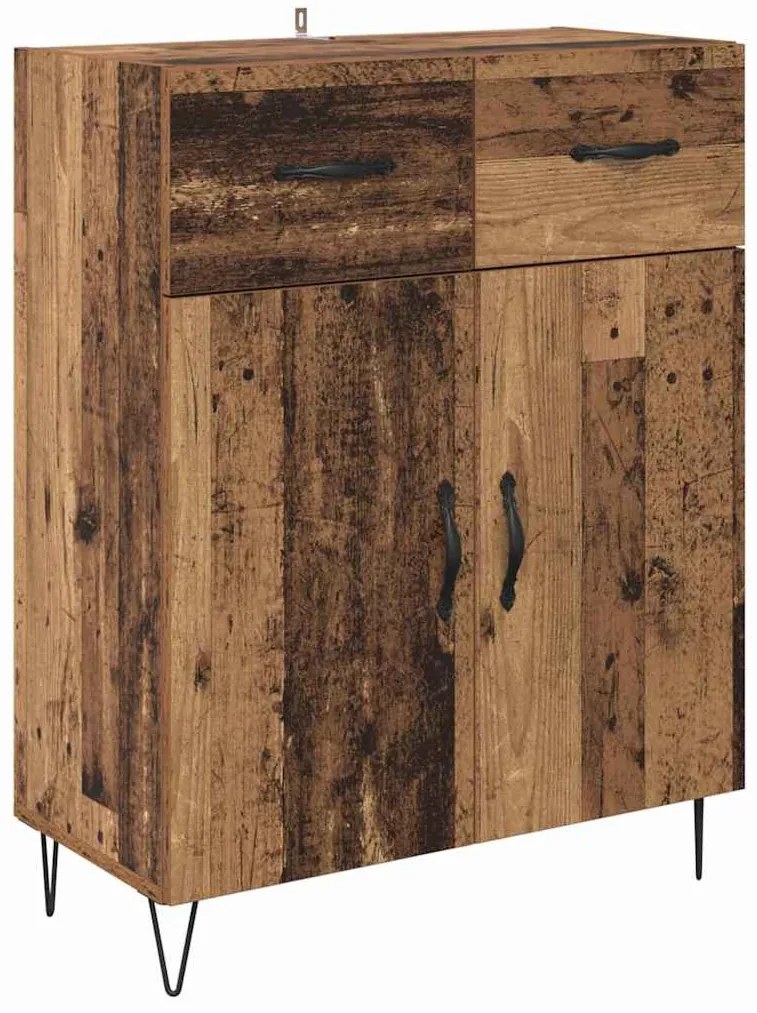 Magasfiú fiókkal Öreg fa 69,5 x 34 x 180 cm Faanyag