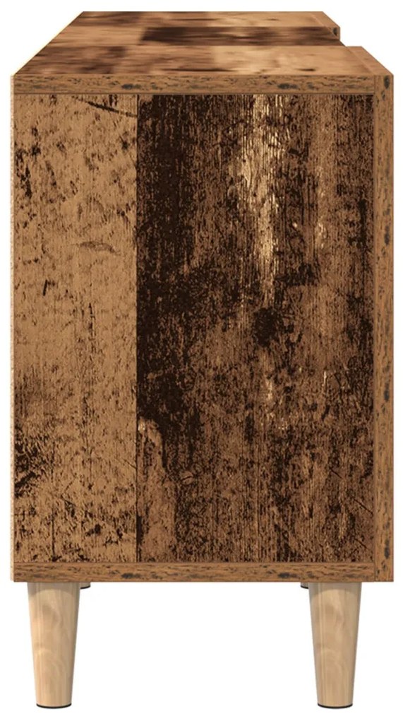 TV Szekrény Régi Fa 150x30x50 cm Műanyag Fa
