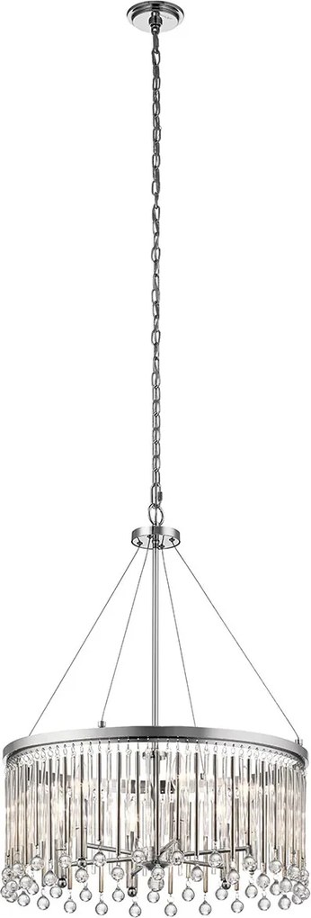 Kichler glamour függeszték piper króm elskl-piper-6p-pc
