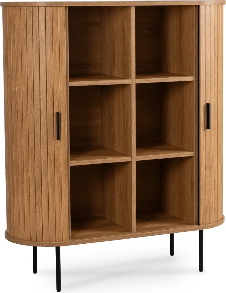 Komoda TRISH 100 cm Dwudrzwiowa Rozsuwana Dąb