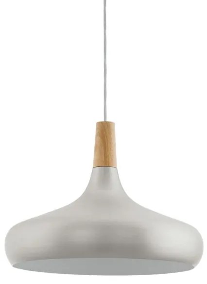 Eglo 96986 - SABINAR függeszték 1xE27/60W/230V, 40 cm, ezüst