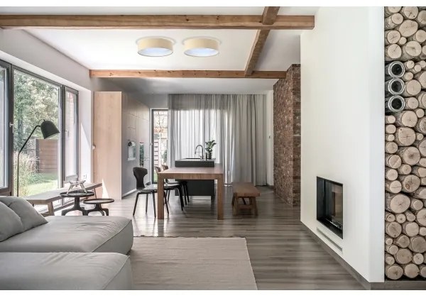 LED Mennyezeti lámpa SMART GALAXY LED/36W/230V Wi-Fi Tuya bézs/fehér + távirányító