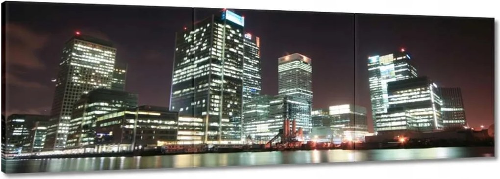 Képek 120x40 Kivilágított felhőkarcolók Londonban