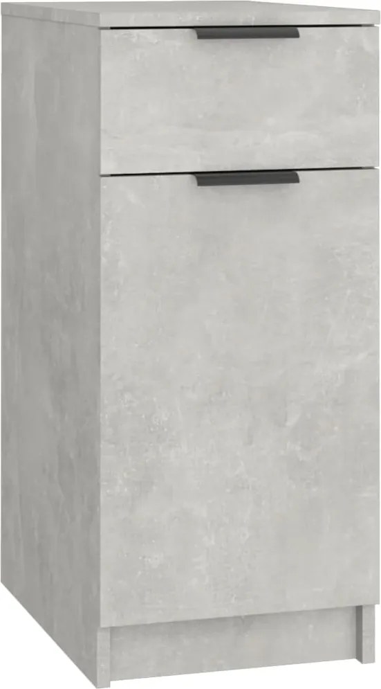 vidaXL betonszürke szerelt fa íróasztalszekrény 33,5 x 50 x 75 cm