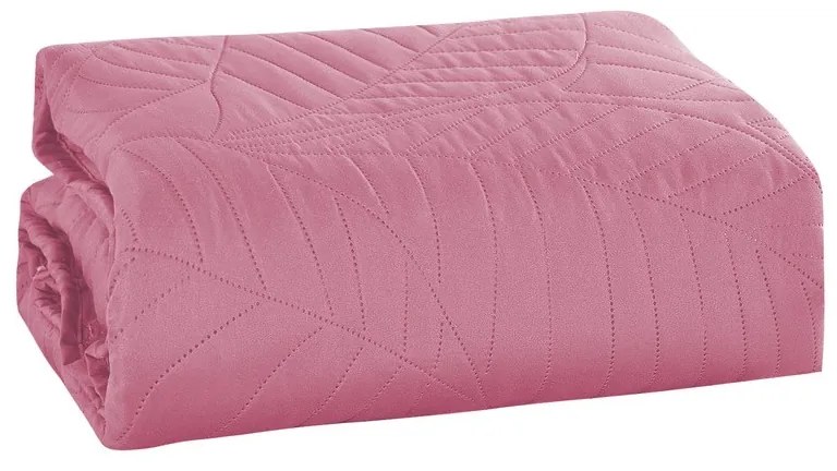 Rózsaszín LEAVES ágytakaró Méret: 220 x 240 cm