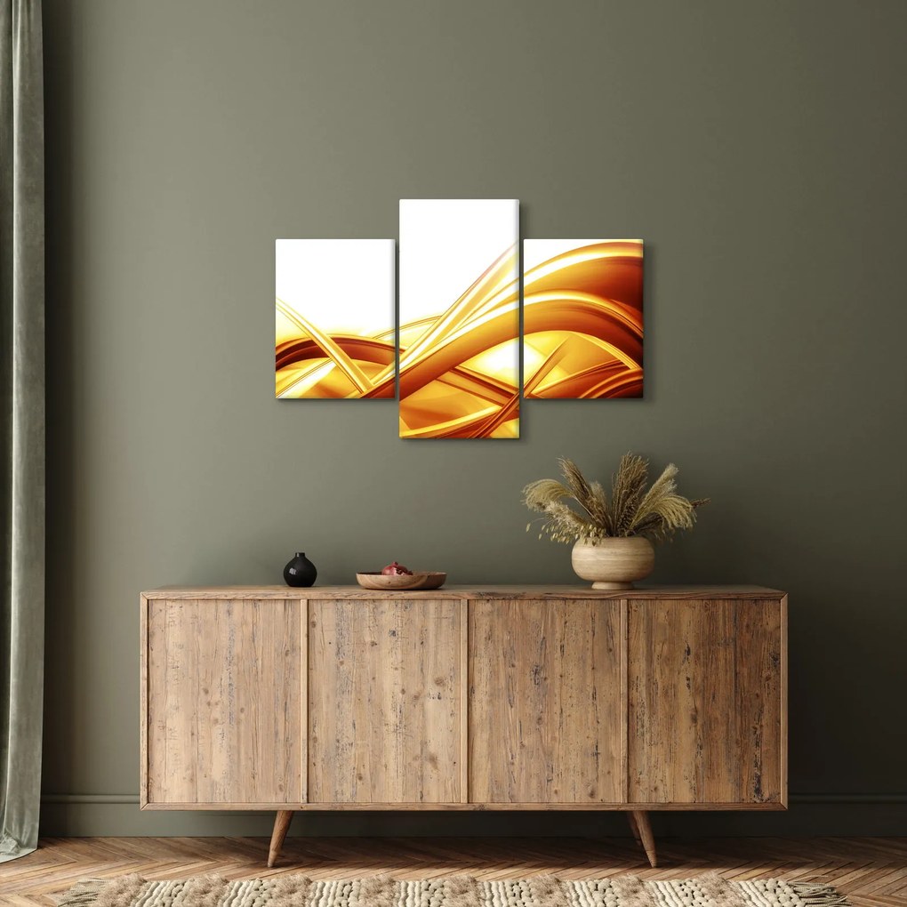 Kép - Sárga absztrakció (90x60 cm)