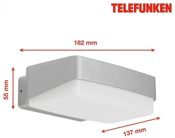 Telefunken 312204TF - LED Kültéri fali lámpa LED/14W/230V IP44