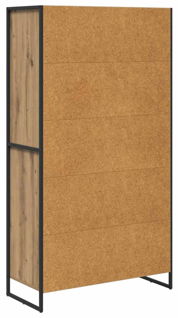 Széf fiókkal 2 pcs Művészi tölgy 81 x 36 x 150.5 cm Faanyag